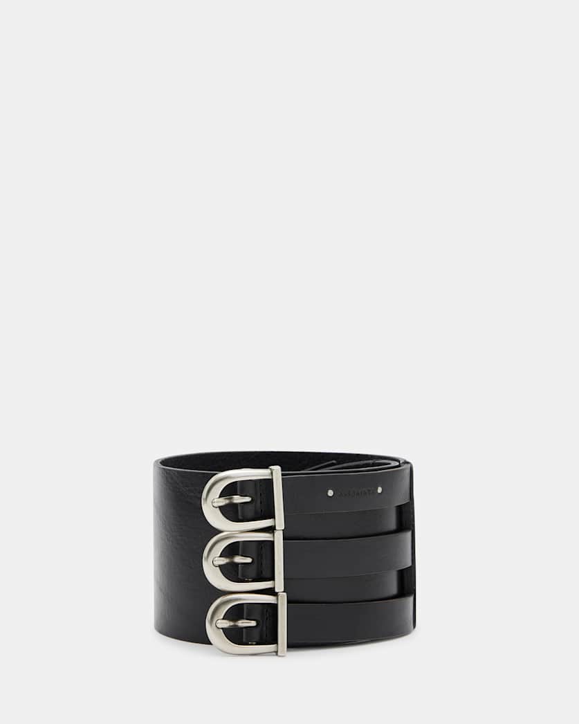 Briony Wide Leather Waist Belt