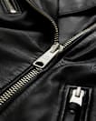 Billie Oversized Leather Biker Jacket