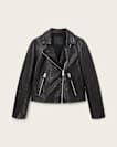 Dalby Slim Fit Leather Biker Jacket