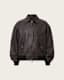 Marco Oversized Leather Bomber Jacket