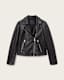 Dalby Slim Fit Leather Biker Jacket