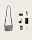 Jupiter Croc-Effect Leather Crossbody Bag