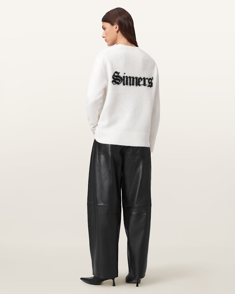 Jett Wide Leg Leather Trousers