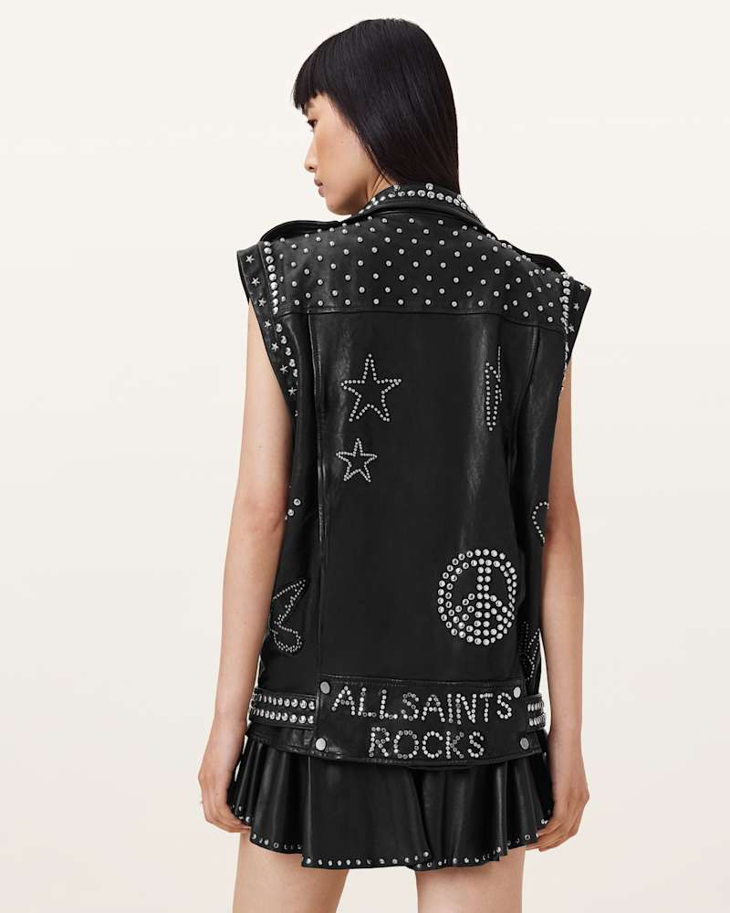 Billie 1994 Studded Leather Gilet