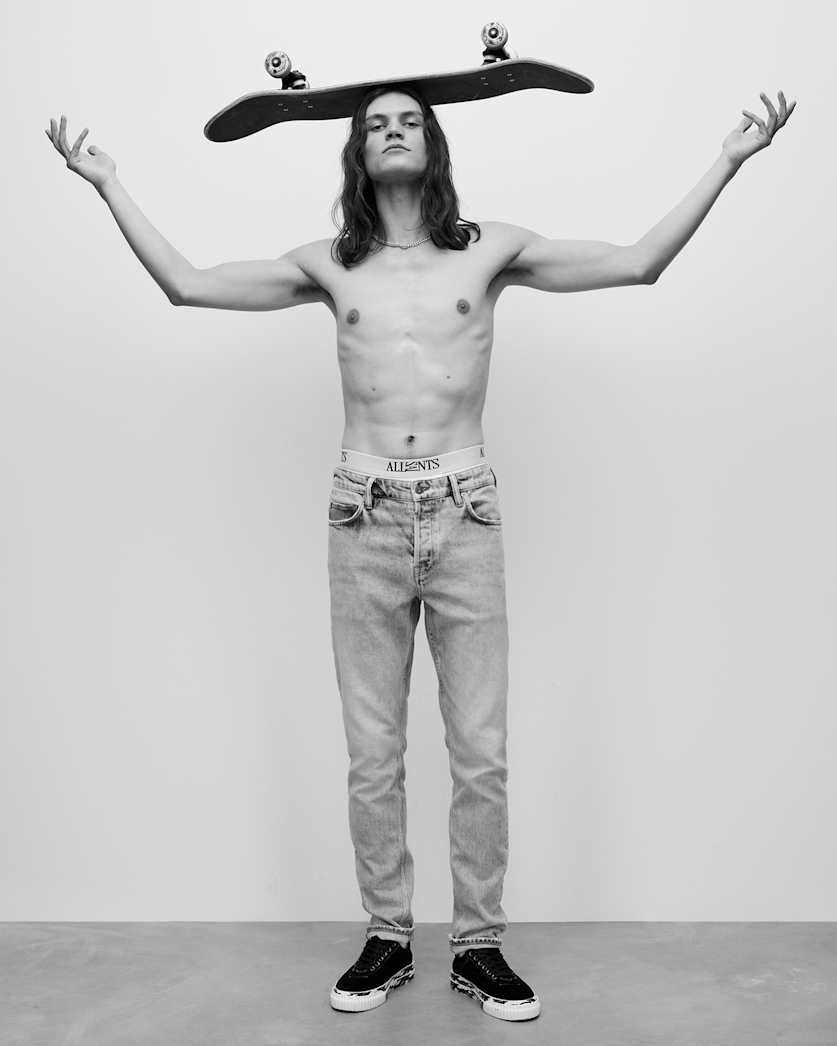 Cigarette Skinny Fit Stretch Denim Jeans