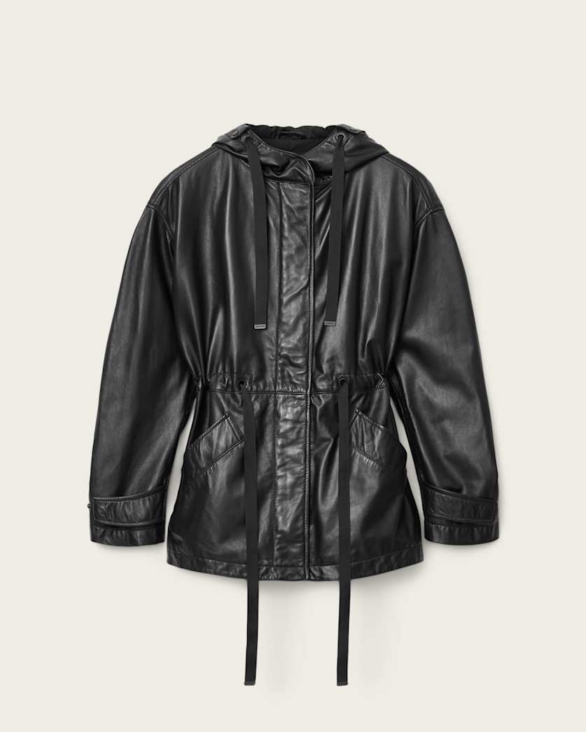 Kelsea Relaxed Fit Leather Jacket