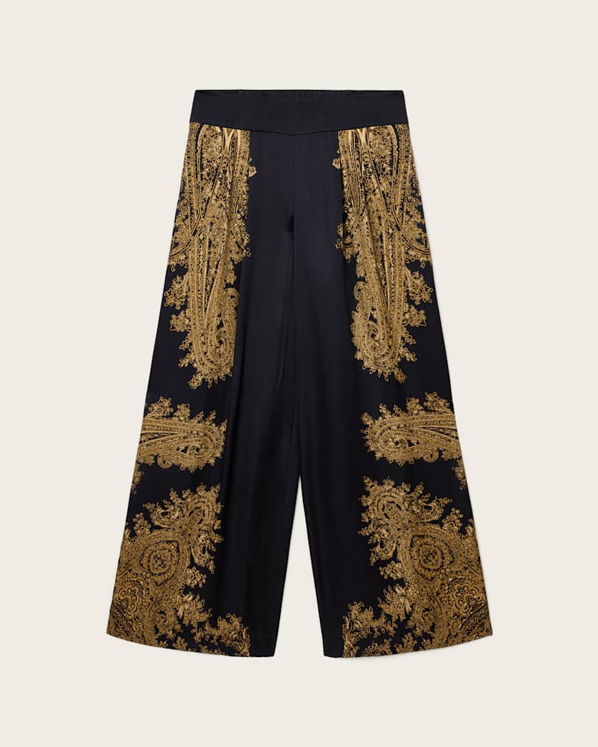 Leanne Satin Wide Leg Trousers