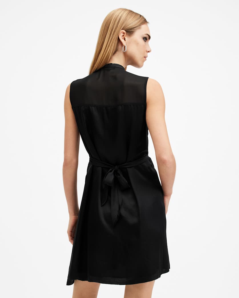 Jayda V-Neck Zip Front Mini Dress