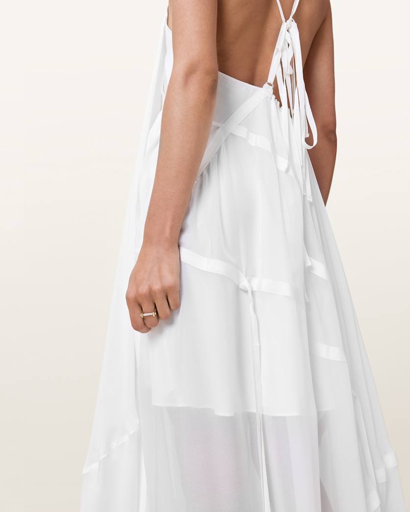 Parachute Limited Edition White Silk Dress