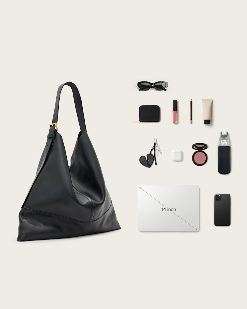 Asha Leather Shoulder Bag