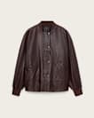Sofi Drawstring Leather Bomber Jacket