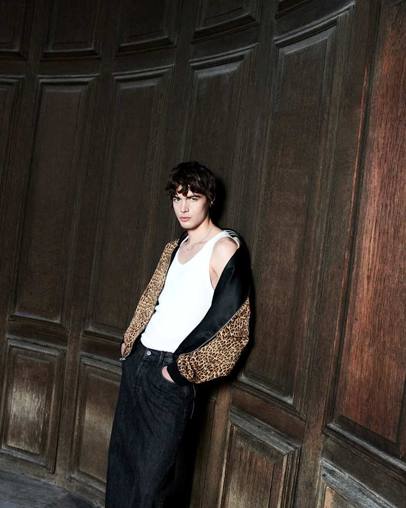 Tour Reversible Leopard Print Bomber Jacket