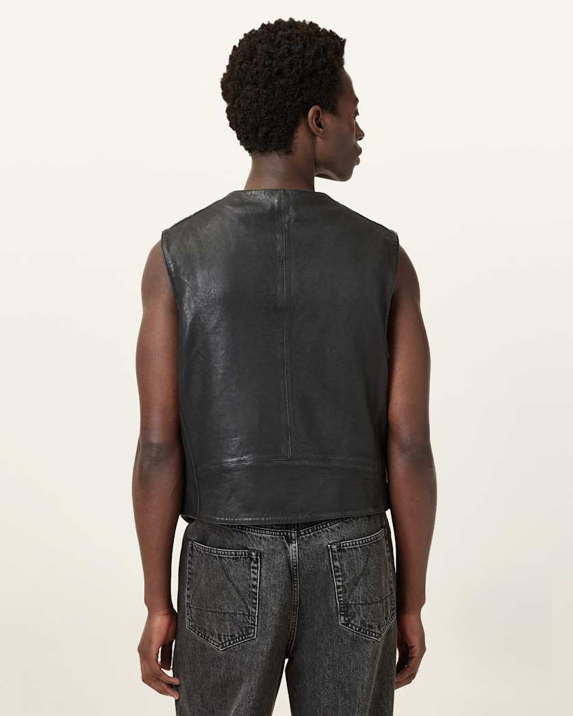 Davies Leather Waistcoat