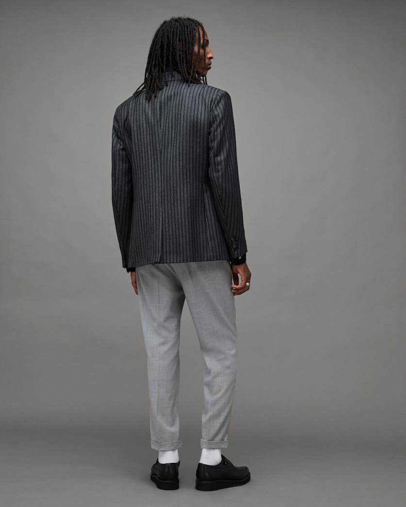 Buller Wool Blend Cropped Slim Trousers