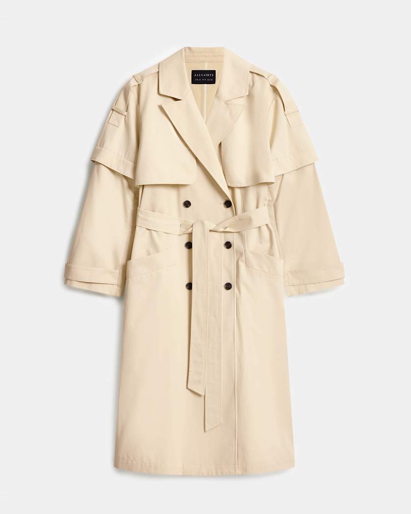 Clyde Trench Coat With Removable Sleeves