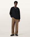 Waved Relaxed Fit Sweatshirt