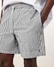 Warden Striped Seersucker Swim Shorts