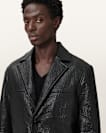 Shadwell Single Breasted Leather Blazer