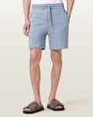 Asher Straight Fit Ramskull Sweat Shorts