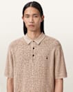 Aspen Waffle Texture Ramskull Polo Shirt