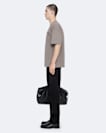 Flocked-logo oversized cotton T-shirt