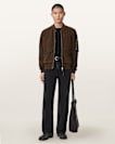 Rokko Relaxed Suede Bomber Jacket