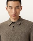 Statten Long Sleeve Ramskull Polo Jumper