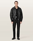 Marco Oversized Leather Bomber Jacket