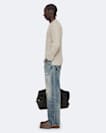 Crew-neck ribbed jumper