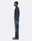 Destroy Mid Indigo Loose Straight-Leg Jeans