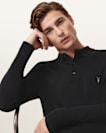 Mode Merino Long Sleeve Ramskull Polo Shirt
