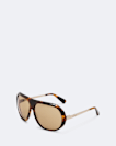 Aviator combination sunglasses