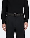 Dunston Roller-Buckle Leather Belt