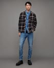 Cigarette Skinny Distressed Denim Jeans