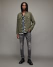 Cigarette Skinny Damaged Denim Jeans