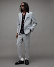 Buller Wool Blend Cropped Slim Trousers