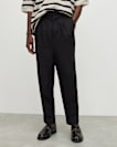 Pace Linen Blend Cropped Slim Trousers