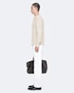 Raine Waffle-Knit Long-Sleeve Henley Top