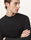 Nero Mock Neck Relaxed Fit T-Shirt