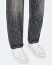 Sheer Contrast Leather Trainers