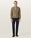 Morten Relaxed Fit Suede Bomber Jacket