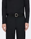 George Collar-Stud Leather Belt