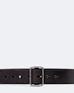 Leather collar stud belt