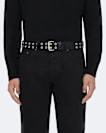 Sturge Roller-Buckle Leather Eyelet Belt