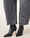 Natasha Pointed Zip Up Leather Boots