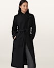 Riley Wrap Around Belted Long Line Coat