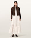 Eva Tiered Midi Skirt