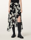 Loria Raw Edge Maxi Skirt