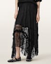 Josie Tiered Lace Midi Skirt