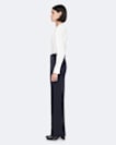 Elysia Mid-Rise Slim-Fit Tailored Trousers